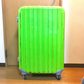 【大容量】スーツケース グリーン ポリカーボネート TSAロック...