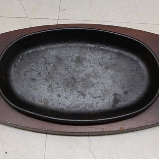 ステーキ皿 鉄板 24枚セット 鉄板皿 プレート木製台付 予備プレート3枚