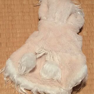 【中古】犬の服　猫の服　ペット　コーラルピンク　
