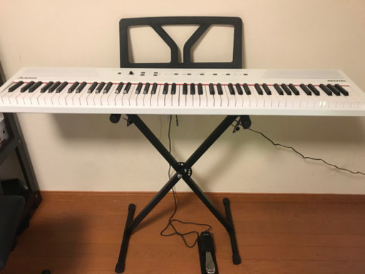 値下げ済　ALESIS 電子ピアノ88鍵盤 オプション多数です✨
