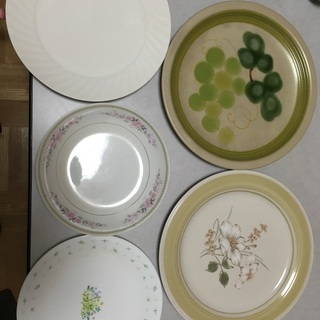 花柄の皿など5枚