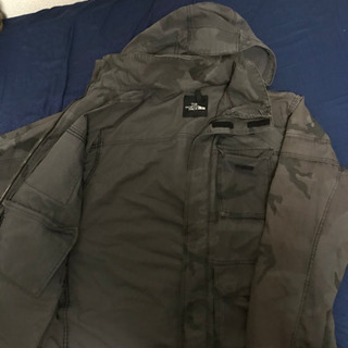 ノースフェイス迷彩-一度着8.3万 22SS AKMノーカラー ジャケット