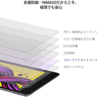 ブルーライトカット NIMASO ガラスフィルム iPad mi...