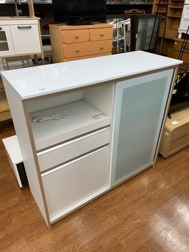 大塚家具 食器棚 キッチンボード エスエークラフト 清潔感 A0346 収納