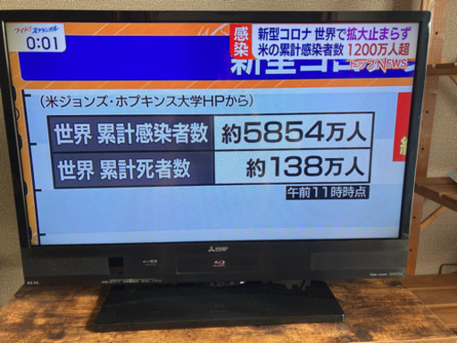 テレビ　32v 三菱リアル