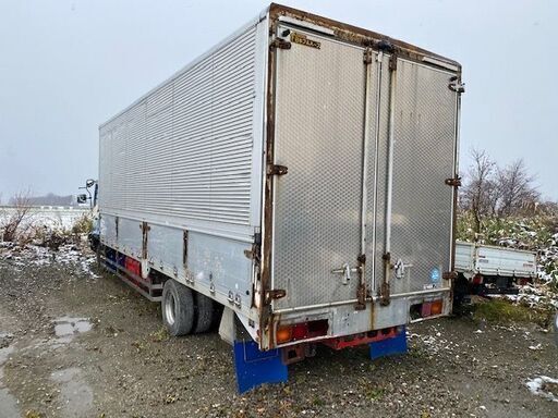 箱のみ【格安】4トン箱ウイング　コンテナ　物置　倉庫　アルミ箱　格安提携運送会社あり　北海道江別市発