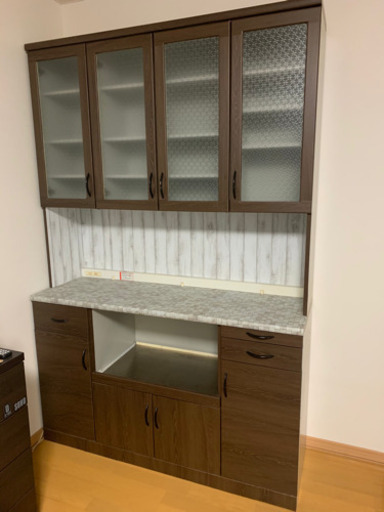 食器棚リメイクシート貼り いんぱら 札幌の収納家具 食器棚 キッチン収納 の中古あげます 譲ります ジモティーで不用品の処分