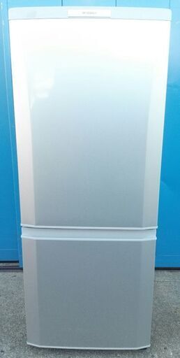 三菱 2ドア冷凍冷蔵庫 MR-P15S-S 146L シルバー 11年製 配送無料