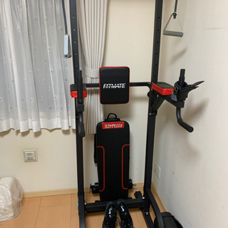 チンニングバー、ベンチ、可変式ダンベル24kg x2