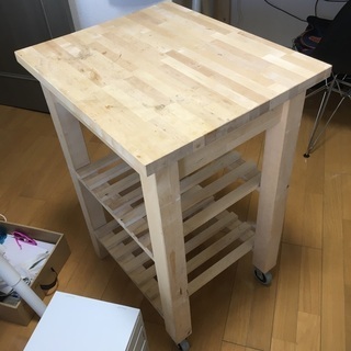 IKEA 無垢材キッチンワゴン