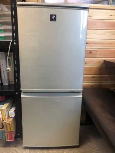 シャープ2ドア冷蔵庫2013年製。南相馬市引き取り限定。
