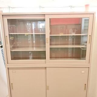 山口）引違書庫(上下）BIZGM16H（オフィス家具専門店）