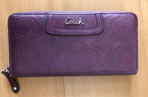 Coach コーチ 長財布 パープル 女性用 ちー 大分の家電の中古あげます 譲ります ジモティーで不用品の処分