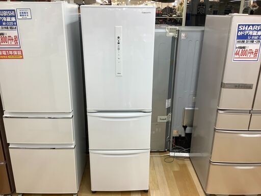 Panasonic　3ドア冷蔵庫　NR-C371N-W【トレファク岸和田店】