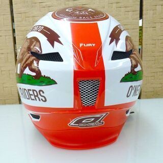 オニール オフロード ヘルメット フルフェイス ホワイト/レッド サイズL モトクロス CA Oneal Helmet 札幌市手稲区