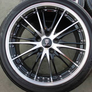 ロエベLOEWE バイカラーマフラーカシミア-トラフィックスター　１８インチ　プリウスアルファ、ＳＡＩ、ジューク