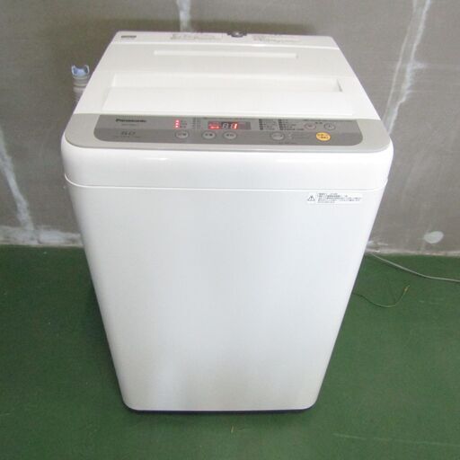 N1860・ 美品 パナソニック 全自動 洗濯機 5kg NA-F50B11 2018年製 114L 小型 一人暮らし用 家電 家庭用 中古
