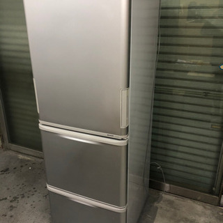 □SHARP 冷凍冷蔵庫 3ドア冷蔵庫 冷蔵庫 シャープ 両開き SJ-WA35W-S