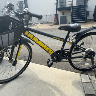 24インチ HUMMER 自転車（ジュニアスポーツ自転車 6段変速 24