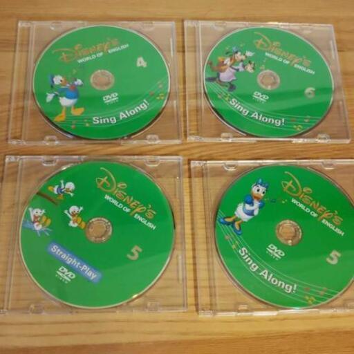ディズニーの英語システム　シングアロング4、5、6\nStraight-Play5\nケース無し\nDVD
