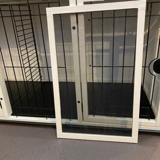 トイレルーム付 おやすみケージ(ゲージ) 屋根付き LLホワイト