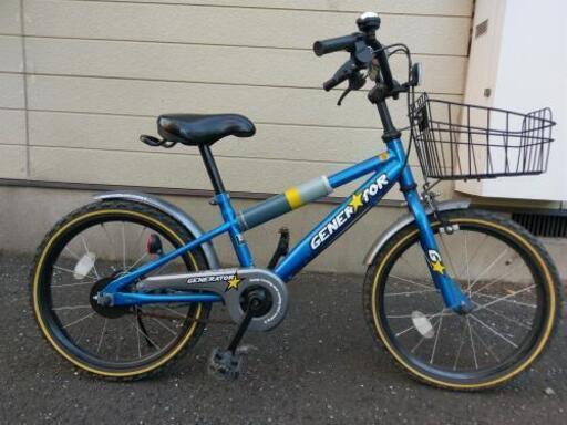 美品　18インチ　子供用自転車　補助輪付