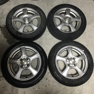 社外14インチ アルミホイール 155/65R14 スタッドレスタイヤ 4本セット
