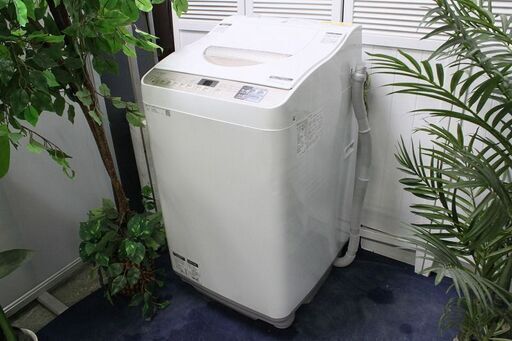 R2336) SHARP 中古 シャープ　洗濯乾燥機　洗濯5.5㎏/乾燥3.5㎏　ES-T5CBK-N　ゴールド系 2019年製! 洗濯機 店頭取引大歓迎♪