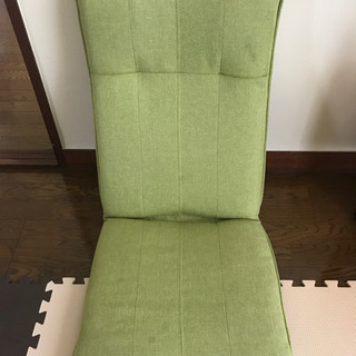 ［ジャンク］座椅子　汚れほぼ無し　緑色