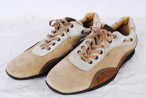 4036 Paraboot パラブーツ cousu blake スニーカー スエード 6.5 24.5cm 茶色 ベージュ 愛知県岡崎市 直接引取可