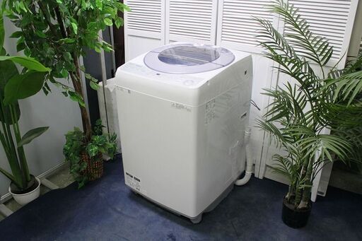 R2342) SHARP 中古 シャープ 全自動電気洗濯機 ES-GV8B 8Kg 2018年製! 洗濯機 店頭取引大歓迎♪