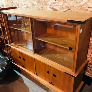 ☆ジモティ割あり☆3枚扉オープンボード SAクラフト WH 高さ198(H)× 幅