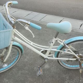 値下げ 女の子用自転車水色 白２０インチ Tocchi 岐阜の自転車の中古あげます 譲ります ジモティーで不用品の処分