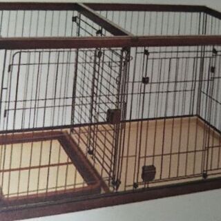 【ネット決済】中型犬のサークル(住居＋トイレのワイドタイプ)