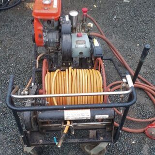 鹿児島発 クボタ 自走式巻き取りガソリンエンジン動噴 K-HS45S