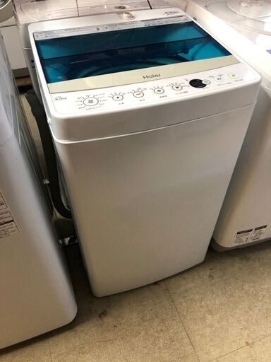 ☆中古 激安！！値下げしました‼ Haier　洗濯機　JW-C45A　2018　4.5ｋｇ　DK030　￥13,000！！