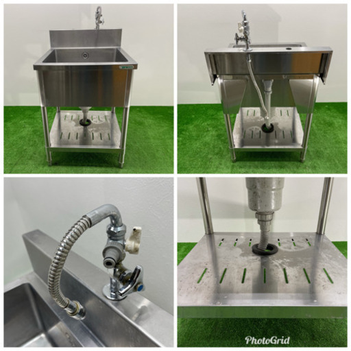 タニコー/Tanico 業務用 ステンレス 1層シンク流し台 蛇口付き 飲食店