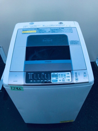①✨乾燥機能付き✨‼️大容量‼️1286番 HITACHI✨日立電気洗濯乾燥機✨BW-D8KV‼️