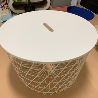 【ネット決済】IKEA テーブル　ホワイト　円形　丸　