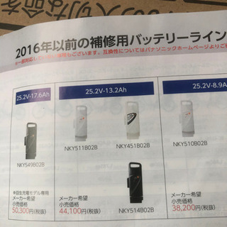 パナソニック電動自転車、