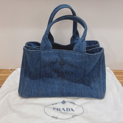 新年大幅値下げ！プラダ トートバッグ カナパ PRADA 美品 デニム