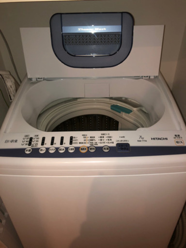 HITACHI  洗濯機　7kg  1年使用 【ネット決済可】