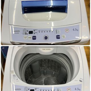 生活家電 11/24 アリオン ARION 全自動洗濯機 4.5kg AS-500W 2017年