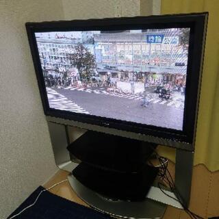 HITACHI WOOO 42型　電動テレビ台付