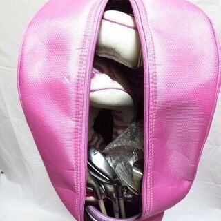 【価格相談可】美品。marie claire マリクレール ゴルフクラブ キャディバッグ 一式セット レディース ピンク