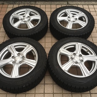 【2020年1月購入！DUNLOP ダンロップ　スタッドレスタイヤ+ホイール４本セット　WINTER MAXX205/60R16
