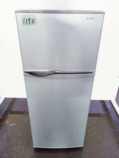 ②1170番 シャープ✨ノンフロン冷凍冷蔵庫✨SJ-H12W-S‼️