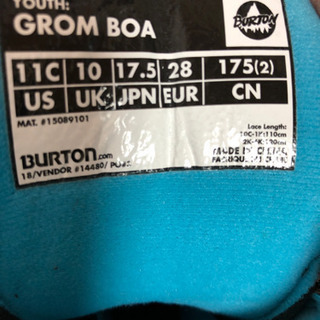 バートンキッズ　スノーボードセット