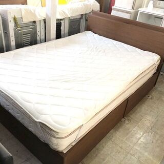 札幌近郊　送料無料　美品　ニトリ　収納ベッド　ダブルベッド　MO...