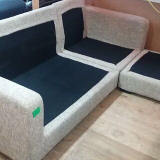 【店舗同時販売中】　関家具　ＲＥＬＡＸ　ＦＯＲＭ　ミーレ　カウチソファー　ファブリック　ベージュ